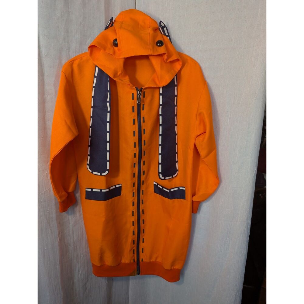 Runa Yomozuki Kakegurui Anime Cosplay Oversized Orange Bunny Hoodie Jacket S/M